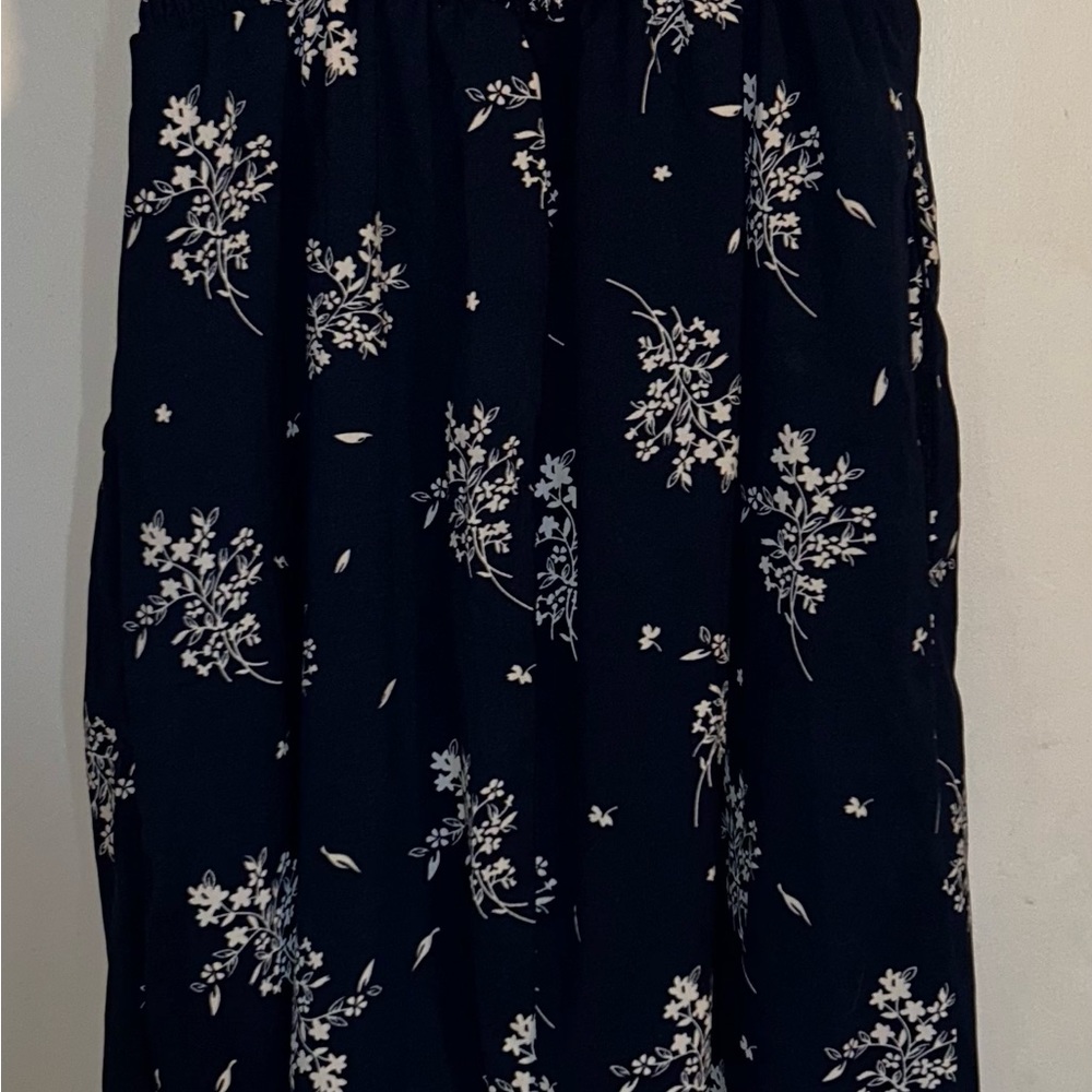 Blue floral dress